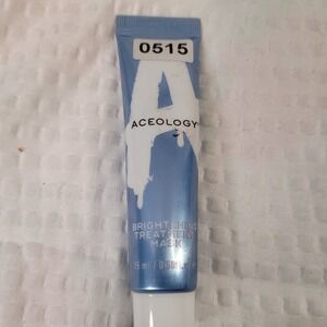 Aceology Brightening Treatment Mask 15ml 0.50fl oz Travel Peel Off Mask Blue